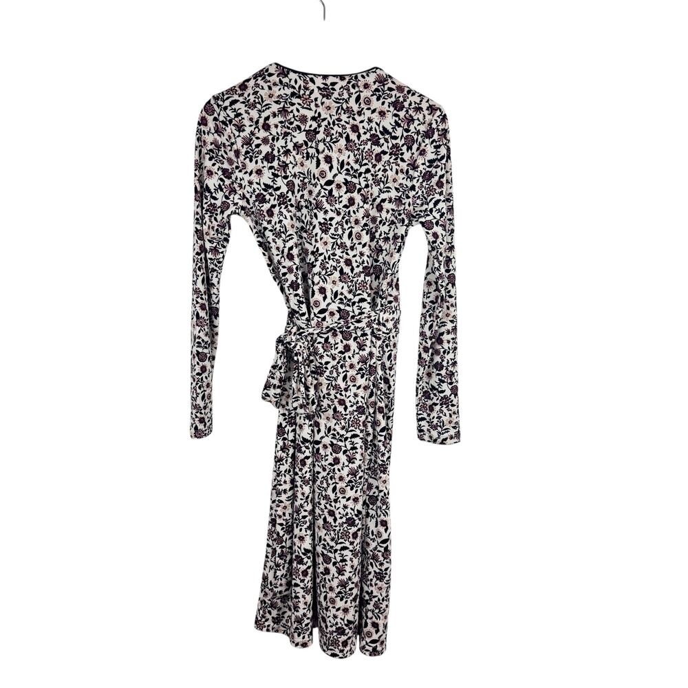 Ann Taylor Black and White Floral Wrap Dress - Picture 6 of 6
